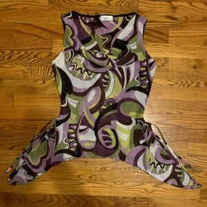 Byer California Asymmetrical Scoop Neck Top